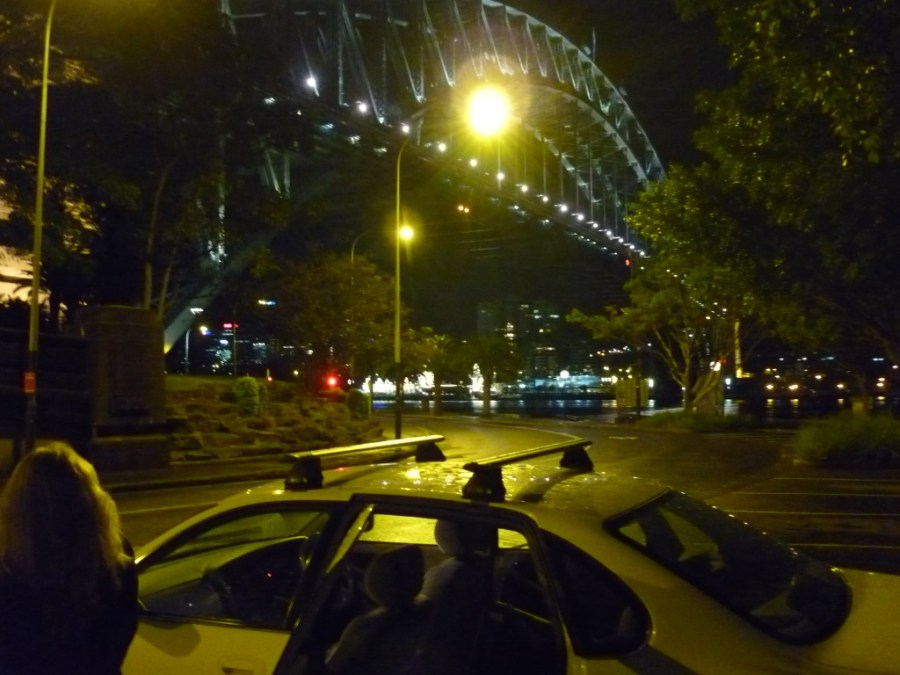 25th Aug 2014 circular quay and harbour bridge at midnight