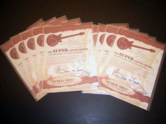 BM Super owners certificates
