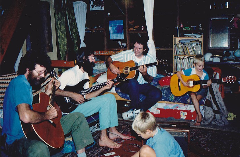 Rom, Dave Godden, Brian Godden and Dave's boys Ari and Romney Jnr