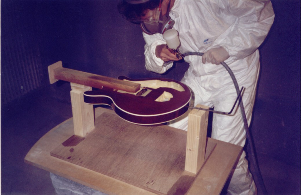 At Mark Reynolds' spray booth at Leicester #1