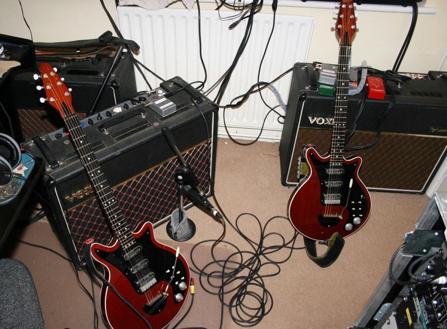 Red Special guitar, Treble Booster Super, Arbiter 70s Vox AC30