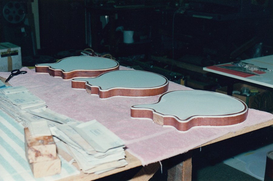 Binding about to be scraped and sanded flush