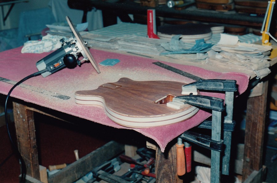 Binding channel being routed on George Burns