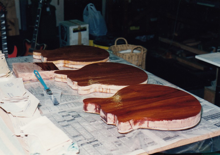 Coating veneer with West System epoxy resin