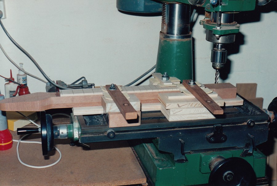 Sides of John's neck being milled straight and square
